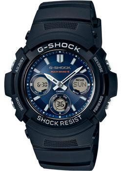 Японские наручные  мужские часы Casio AWG M100SB 2A Коллекция G Shock Э