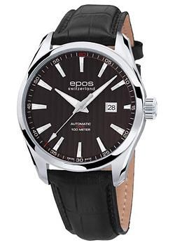 Швейцарские наручные  мужские часы Epos 3401 132 20 15 25 Коллекция Passion