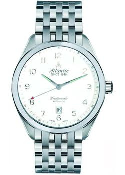 Швейцарские наручные  мужские часы Atlantic 53756 41 23 Коллекция Worldmaster
