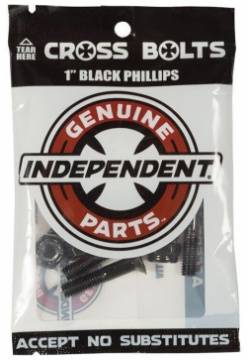 Винты для скейтборда INDEPENDENT Phillips Hardware Black 1 дюйм 659641887619 