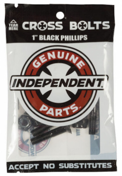 Винты для скейтборда INDEPENDENT Phillips Hardware Black/Red 1 дюйм 659641887732 