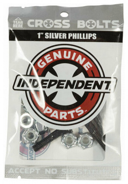 Винты для скейтборда INDEPENDENT Phillips Hardware Black/Silver 1 дюйм 659641887770 