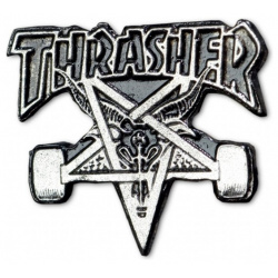 Значок THRASHER Label Pin Skate Goat  2023 2000000679143 Яркий от, размер: O/S INT
