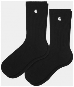 Носки CARHARTT WIP Madison Pack Socks Black / White + 2023 4064958317920 