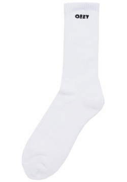 Носки OBEY Bold Socks White 193259353000 