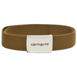 Ремень CARHARTT WIP Clip Belt Chrome Highland 4064958607243 