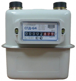 Правый счетчик газа Бетар СГД G4 ТК с термокоррекцией (номинальный расход 4 куба) 