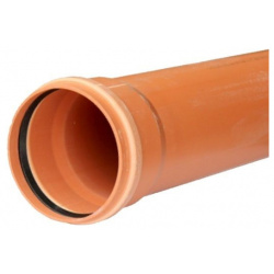 Труба канализационная Водполимер 110*500 рыжая 