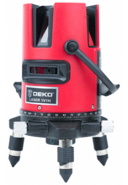 Уровень лазерный Deko DKLL02RB SET1 065 0275 (красный лазер  дальность без приемника 30 метров в сумке)