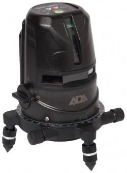 Профессиональный лазерный уровень Ada 2D Basic Level А00239 (дальность без приемника 20 м  красный лазер 2 луча)
