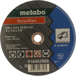 Отрезной круг по стали Metabo Novoflex 616452000 (230x3 мм)  сталь 230*3 0 Novof О