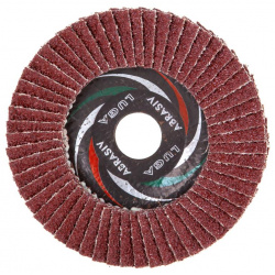 Лепестковый торцевой круг Луга Абразив Р24 (125x22 мм)  125*22