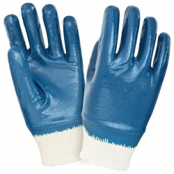 Нитриловые перчатки с эластичным манжетом (пара) Опторика  манжет