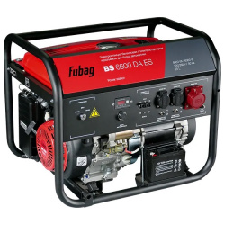 Бензиновый генератор Fubag BS 6600 DA ES с электростартером и коннектором автоматики 