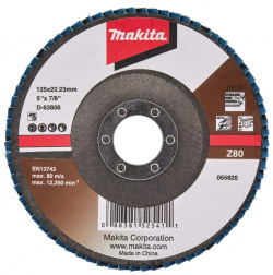 Лепестковый диск Makita D 63806  125x22 23 мм Z80 стекловолокно угловой