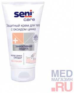 Защитный крем для тела Seni Care с оксидом цинка (без отдушек)  100 мл