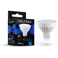 Светодиодная лампа GU5 3 10W 4000К (белый) Ceramics Voltega 7075 