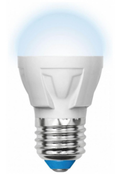Светодиодная лампа E27 7W 4000K (белый) Uniel ED G45 NW FR PLP01WH (UL 00002418) LED 7W/NW/E27/FR картон 