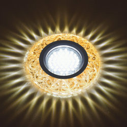 Встраиваемый светильник с LED подсветкой Fametto Luciole DLS L146 Gu5 3 Glassy/Tea (UL 00003895)