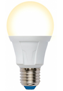 Диммируемая светодиодная лампа E27 12W 3000K (теплый) Uniel LED A60 FR DIM PLP01WH (UL 00004290) 12W/3000K/E27/FR/DIM картон