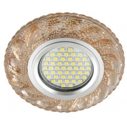 Встраиваемый светильник с LED подсветкой Fametto Luciole DLS L147 Gu5 3 Glassy/Tea (UL 00003898) 