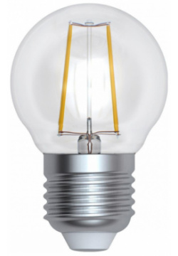 Филаментная светодиодная лампа Е27 9W 3000K (теплый) Sky Uniel LED G45 E27 CL PLS02WH (UL 00005174) 9W/3000K/E27/CL картон