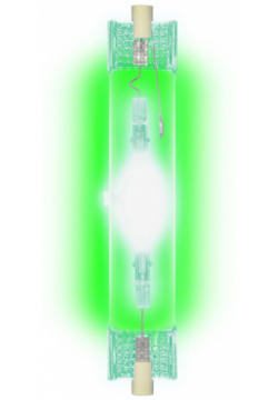 Металлогалогенная лампа R7s 150W зеленый Uniel MH DE 150 GREEN (3802) 150/GREEN/R7s картон 