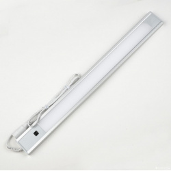 Мебельный линейный светодиодный ультратонкий светильник с бесконтактным выключателем Uniel ULI F40 5W/4200K SENSOR IP20 SILVER (UL 00002881) 
