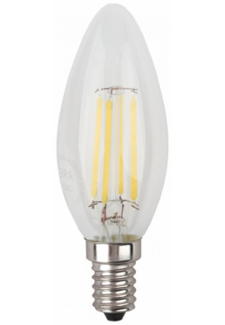 Лампа светодиодная филаментная ЭРА E14 7W 4000K прозрачная F LED B35 840 Б0027943