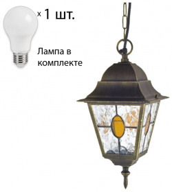 Уличный подвесной светильник с лампочкой  Favourite Zagreb 1804 1P+Lamps А60