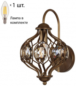 Бра с лампочкой Favourite Fes 1382 1W+Lamps E14 Свеча 