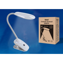 Светодиодная настольная лампа на прищепке Uniel TLD 546 White/LED/350Lm/4500K (UL 00002234)
