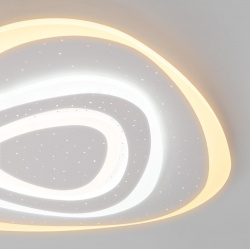 Потолочная светодиодная люстра с пультом Eurosvet Siluet 90115/6 белый (86212) ЕВРОСВЕТ