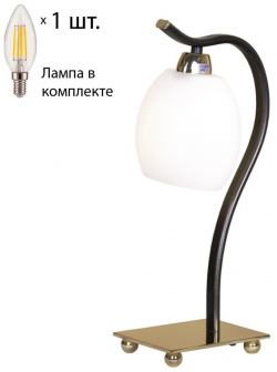 Настольная лампа с лампочкой Velante 269 304 01+Lamps E14 Свеча 