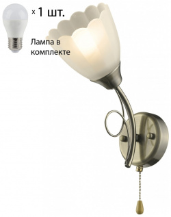 Бра с лампочкой Velante 708 501 01+Lamps E27 P45 