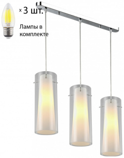 Подвесной светильник с лампочками Velante 229 006 03+Lamps E27 Свеча 