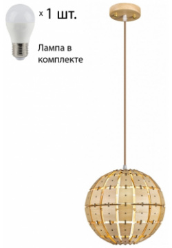 Подвесной светильник с лампочкой Velante 550 716 01+Lamps E27 P45 