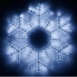 Светодиодная фигура Снежинка холодный свет Ardecoled ARD Snowflake M5 600x600 360LED White (25308) 25308