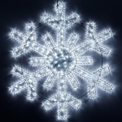 Светодиодная фигура Снежинка холодный свет Ardecoled ARD Snowflake M11 1250x1200 604Led White (34260) 34260 
