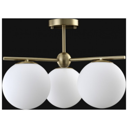 Потолочная люстра с лампочками CRYSTAL LUX FELIZ SP PL3 BRONZE/WHITE+Lamps