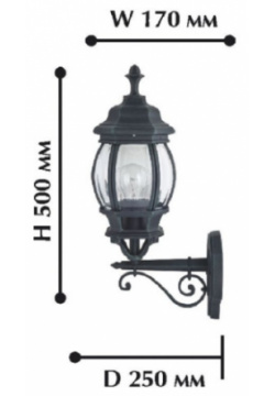Уличный настенный светильник с лампами светодиодными  комплект от Lustrof №55289 618377 Favourite 55289