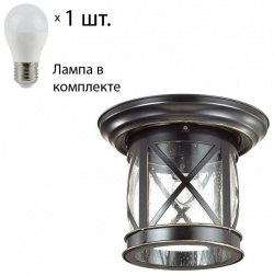 Уличный потолочный светильник с лампочкой  комплект от Lustrof №105225 622798 Odeon 105225