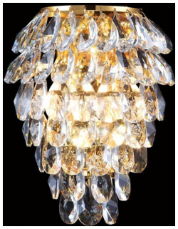 Бра Crystal Lux CHARME AP3 GOLD/TRANSPARENT 