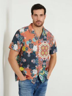Рубашка С Цветочным Принтом Guess из смесовой ткани на основе модала