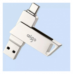 USB Flash накопитель Xiaomi Aigo Patriot Dual Interface Metal U Disk Type C 64GB (U350)