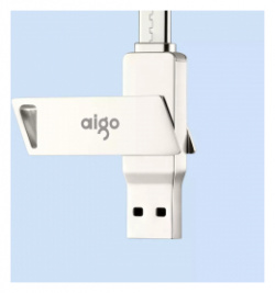 USB Flash накопитель Xiaomi Aigo Patriot Dual Interface Metal U Disk Type C 64GB (U350)