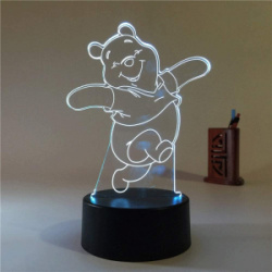 Лампа 3D Винни Пух (GL 138) Art Lamps 