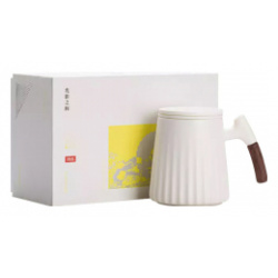 Фарфоровая чашка для чая с керамическим фильтром Xiaomi Zesee Selected Ceramic Tea Cup White 