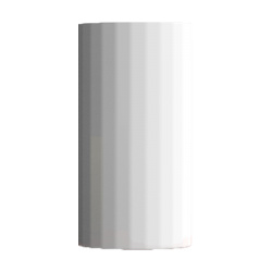 Прямая ваза с глазурью Xiaomi Bright Glazed Corrugated Straight Vase White Small (HF JHZHPX01) Geometry