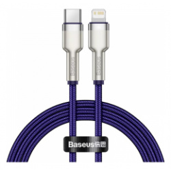Кабель Xiaomi Baseus Cafule Series Metal Data Cable Type C to iP PD20W Fast Charge 1m Purple (CATLJK A05) 